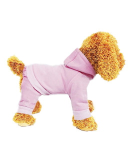 Dog Clothes, Dog Costume, Dog Hoodie, Dog Winter Coat, Dog Dress, Dog Coat, Dog Onesie, Dog Sweatshirt, 4 Legs Warm Pet Costume For Small Dogs Cats Boy Or Girl, 1 Pack Pink S