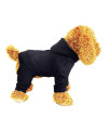 Dog Clothes, Dog Costume, Dog Hoodie, Dog Winter Coat, Dog Dress, Dog Coat, Dog Onesie, Dog Sweatshirt, 4 Legs Warm Pet Costume For Small Dogs Cats Boy Or Girl, 1 Pack Black Xl