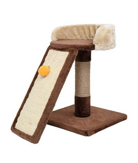 AIAENT Lesure Cat Tree for Indoor Cats - for Small Cats Kittens Play Rest Activity Centre Perch Napping Perches Pet Play House with Plush and Hanging Toy