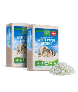 Small Pet Select - Jumbo White 2-Pack Paper Bedding, 356L. Soft, Unbleached, Sustainable, Rabbits Guinea Pigs, Small Animals