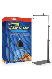 TEKIZOO Reptile Lamp Stand Adjustable Lamp Fixture Hanger Metal lamp Holder for Reptile Terrarium Tank Amphibians Cage(Large)