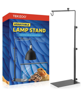 TEKIZOO Reptile Lamp Stand Adjustable Lamp Fixture Hanger Metal lamp Holder for Reptile Terrarium Tank Amphibians Cage(Large)