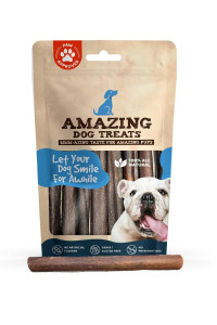 Amazing Dog Treats 6 Inch collagen Stick - (15 count) - collagen Bully Sticks for Dogs - 95 Natural collagen Sticks for Dogs - No Hide Bones for Dogs