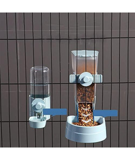 Dog Feeder Automatic Hanging Anti-overturning Feeding and Drinking Water Set Dog Water Bowl for Dog Rabbit Cat Cage Fixed Hanging Suspended