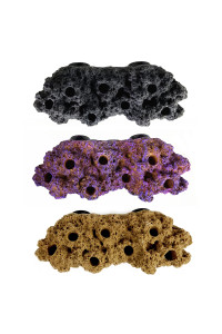 Magnetic Reef Coral Frag Rack Floating Rock Strong Magnets Strong N52 Magnets for 1/2" Glass (Coralline Purple)