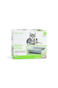 So Phresh Petco Brand Elastic Litter Liners for cats, 35 L X 15 W, count of 40, Large