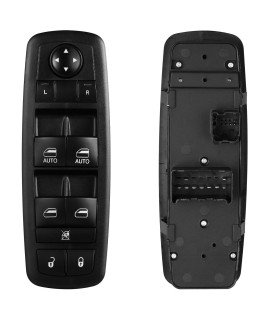 Master Power Window Switch 3 Pins 9 Pins Check Required Replacement For 2012 - 2014 Dodge Grand Caravan, Ram, Chrysler Town Country Replaces 68110866Ab,68110866Aa