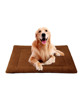 PETCIOSO Super Soft Dog Cat Crate Bed Blanket-Fluffy Pet Bed All Season-Machine Wash & Dryer Friendly-Anti-Slip Pet Beds(NOT for Chewer (36in, Chocolate)
