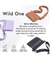 Wild One, Lilac Treat Pouch, Fanny Pack, Cross-Body Bag, wear Two Ways, Made from Recycled Knit, Poop Bag Dispenser, The Perfect Accessory for Dog Training, Purple