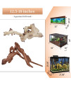 majoywoo Natural Large Driftwood for Aquarium Decor Reptile Decor 12.5-18" 2Pcs