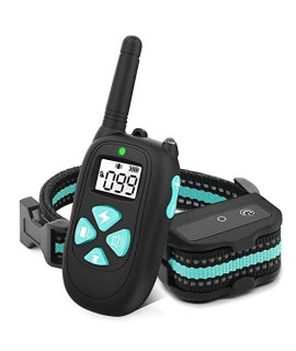 Dog Training Collar with Remote - Shock Collar for Large Medium Small Dog (8-120lbs) with Beep Vibration and Safe Shock Modes,Electric Waterproof Dog Bark Collar with Remote Range 1500Ft