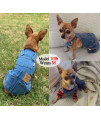 Dog Shirts Clothes Denim Overalls, Pet Jeans Onesies Apparel, Puppy Jean Jacket Sling Jumpsuit Costumes, Fashion Comfortable Blue Pants Clothing for Small Medium Dogs Cats Boy Girl (Blue, Medium)