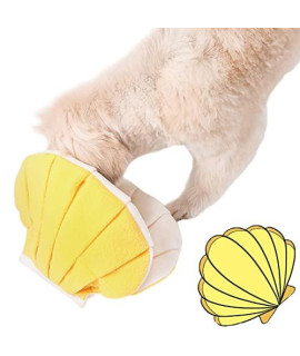 Lnrueg Dog Snuffle Toy Seashell Interactive Adorable Funny Puppy Squeaky Toy Dog Puzzle Toy for Indoor