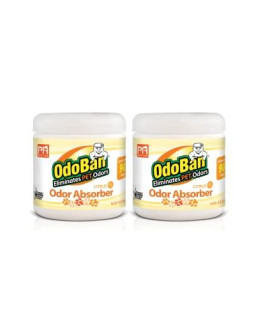 Pets Rule Odoban Solid Odor Absorber Air Freshener 2-Pack 14 Ounce Jar Each Citrus Scent