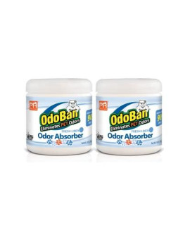 Pets Rule Odoban Solid Odor Absorber Air Freshener 2-Pack 14 Ounce Jar Each Fresh Linen Scent
