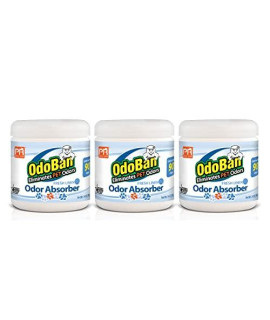 Pets Rule Odoban Solid Odor Absorber Air Freshener 3-Pack 14 Ounce Jar Each Fresh Linen Scent