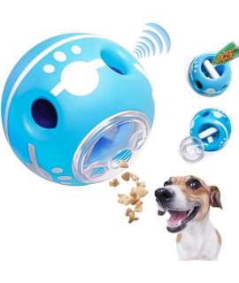 Wobble Giggle Ball Treat Toy Upgraded Material Interactive Dog Toys Durable Puzzle Mentally Stimulating Wiggle Wag Make Noise Dog Ball IQ Training for Puppies Small Medium Dogs Favorite Gift
