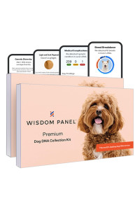 Wisdom Panel Premium: Most Comprehensive Dog DNA Test for 200+ Health Tests | Accurate Breed ID and Ancestry | Traits | Relatives | Genetic Diversity | Vet Consult | 2 Pack