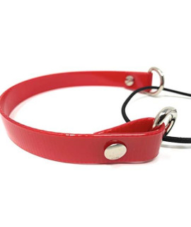 Sparky Pet Co - ECollar Replacement Strap - Bungee Dog Collar - Waterproof - Adjustable - Secure Nexus Wheel Lock - for Electronic Training & Invisible Fence Systems - 1" (Red)