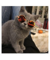 changshuo Sunglasses Pet Cat Glasses Pet Product Glasses Lovely Vintage Round Cat Sunglasses Little Dog Toy Sunglasses Photos Props Pet Accessories (Frame Color, Lenses Color : C5)