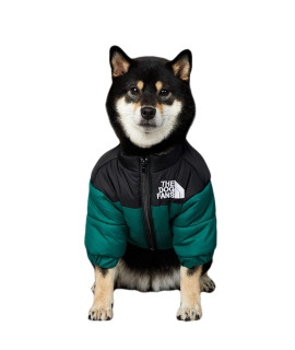 ChoChoCho Cozy Dog Coat, Stylish Dog Jacket, Warm Dog Cold Weather Coats, Snow Dog Winter Coat, Dog Winter Jacket for Dogs, Cats, Puppies Small Medium Large (3XL, Green)