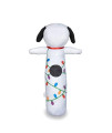 Peanuts Snoopy Holiday Bobo Body Large Dog Toy | Plush Snoopy Tangled Holiday Lights Christmas Squeaky Dog Chew Toy | Plush Dog Toy for Large Dogs, 24"