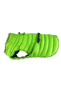 Alpine Extreme Weather Puffer Coat (Large, Lime Green)