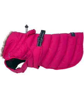 Alpine Extreme Weather Puffer Coat (Large, Pink Peacock)