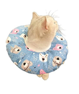 NC Cat Anti-Scratch Collar Comfortable Neck Pillow Pet Protective Headgear Cat Bathing and Grooming Waterproof Anti-Bite, Anti-Lick and Anti-Scratch Collar (13 Colors)