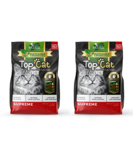 Top Cat Premium Cat Litter, Multiple Cats Quick Clumping Formula Mix for Litter Box, Fragrance Free, 2 Pack of 12.5 Pound Bags