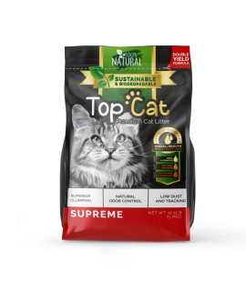 Top Cat Premium Cat Litter, Multiple Cats Quick Clumping Formula Mix for Litter Box, Fragrance Free, 12.5 Pound Bag
