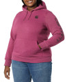 carhartt Womens Relaxed Fit Midweight Logo Sleeve graphic Sweatshirt, Beet Red Heather, Large