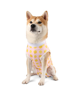 Etdane Recovery Suit For Dog Cat After Surgery Dog Surgical Recovery Onesie Female Male Pet Bodysuit Dog Cone Alternative Abdominal Wounds Protector Yellow Lemonx-Small