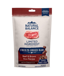 Natural Balance Limited Ingredient Freeze-Dried Beef & Brown Rice Adult grain-Free Dog Food 6-oz Bag