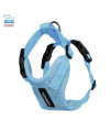 Voyager Step-in Lock Dog Harness w Reflective Dog Leash Combo Set with Neoprene Handle 5ft - Supports Small, Medium and Large Breed Puppies/Cats by Best Pet Supplies - Baby Blue, XXXS