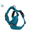 Voyager Step-in Lock Dog Harness w Reflective Dog Leash Combo Set with Neoprene Handle 5ft - Supports Small, Medium and Large Breed Puppies/Cats by Best Pet Supplies - Turquoise, XXS