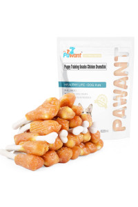 Pawant Dog Chews Puppy Training Teeth Clean Snacks Chicken Calcium Bone Rawhide Free Dog Treats 1 Lb454G