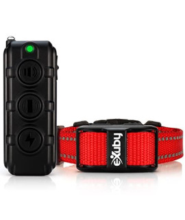eXuby Extra Small Shock Collar for Small Dogs 5-15lbs - Gentle Plastic Prongs (no Harsh Metal prongs) - Compact & Simple Remote - Dedicated Buttons for Sound, Vibration & Shock - 1000ft Distance