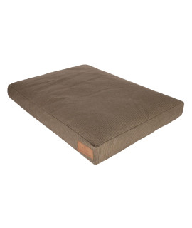 WHITEDUCK Canvas Dog Bed Cover, Tough Durable Covers with Water Repellent Coating & Dirt Resistant, Washable, Removable Outer Cover w/ Zippers for Small, Medium & Large Size Dogs (Large, Brown)