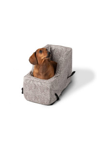Snoozer Luxury High Back Console Pet Car Seat - Show Dog Collection, Small - Merlin Linen