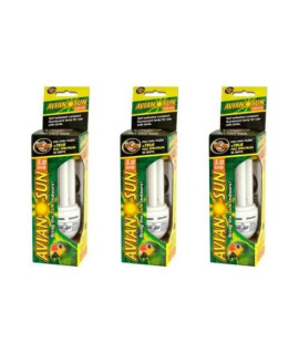 Zoomed AvianSun 5.0 UVB Compact Flourescent Lamp 26W (3 Pack) - Includes Attached Pro-Tip Guide