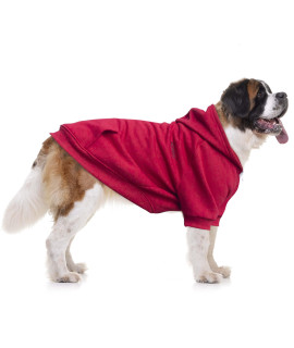 Arunners Extra Large Dog Clothes Hoodies Zip Up Sweaters For Big Dogs Alaskan Caucasian Sheepdog Red 7Xl