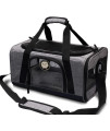 DURIANPIGGY Approved Pet Carriers,Soft Sided Collapsible Pet Travel Carrier for Medium Puppy and Cats, Cats Carrier, Pet Carriers for Small Medium Cats