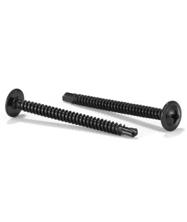 10 X 2 Sheet Metal Screws 100Pcs 410 Stainless Steel Truss Head Fast Self Tapping Screws Black Oxide By Sg Tzh