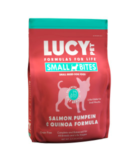 Lucy Pet Products Salmon, Pumpkin & Quinoa Small Bites for Dogs 4.5lb 100600033