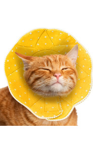 Sungrow Cat Cone Collar Soft, Stop Licking E Collar For Recovery, Post Surgery Stress Relieving With Adjustable Strap Enclosures