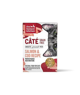 The Honest Kitchen Cate Grain Free Salmon & Cod Recipe Pate Wet Cat Food