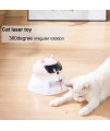 Cat Laser Toy Automatic Interactive Toys for Kitten Indoor Auto Shut Off Battery Operation Feather Cat Tail Dual Function Laser Pointer Cat Toy Daluis?Pink?