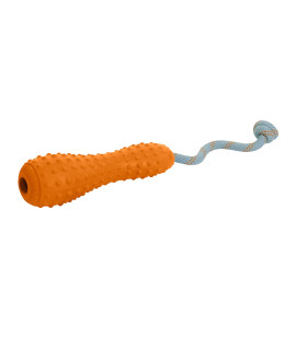 Ruffwear, Gourdo Natural Rubber Throw Toy For Dogs With Rope Handle, Campfire Orange, Large
