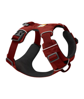 RUFFWEAR, Front Range Dog Harness, Reflective and Padded Harness for Training and Everyday, Red Clay, Medium